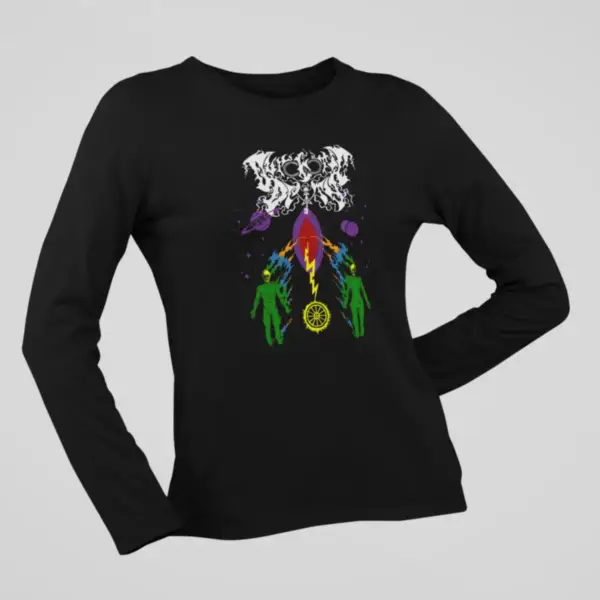 Ouroboric Deity Long Sleeve, Ouroboric Deity Calleth the Void Black Long Sleeve