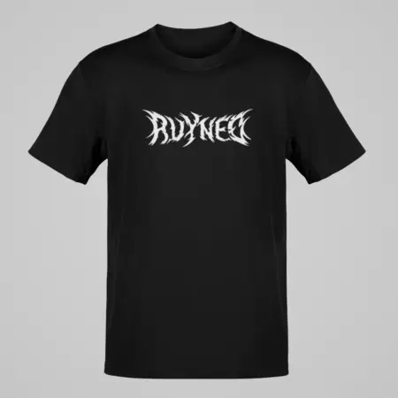 Ruyned T-Shirt, Ruyned Logo Black T-Shirt