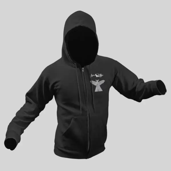 Swallow the Sun Zip Hoodie, Swallow the Sun Shining Black Zip Sweatshirt - Image 2