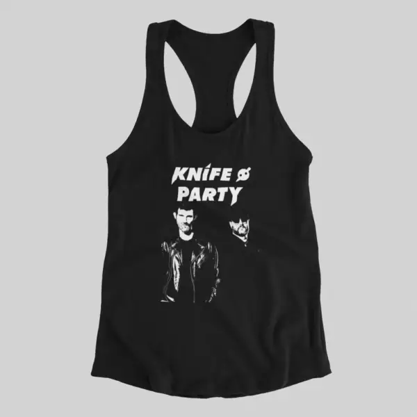 Knife Party Artwork Black Tank Top Athlete