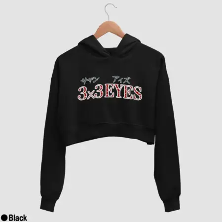 3×3 Eyes Logo Women’s Crop Hoodie