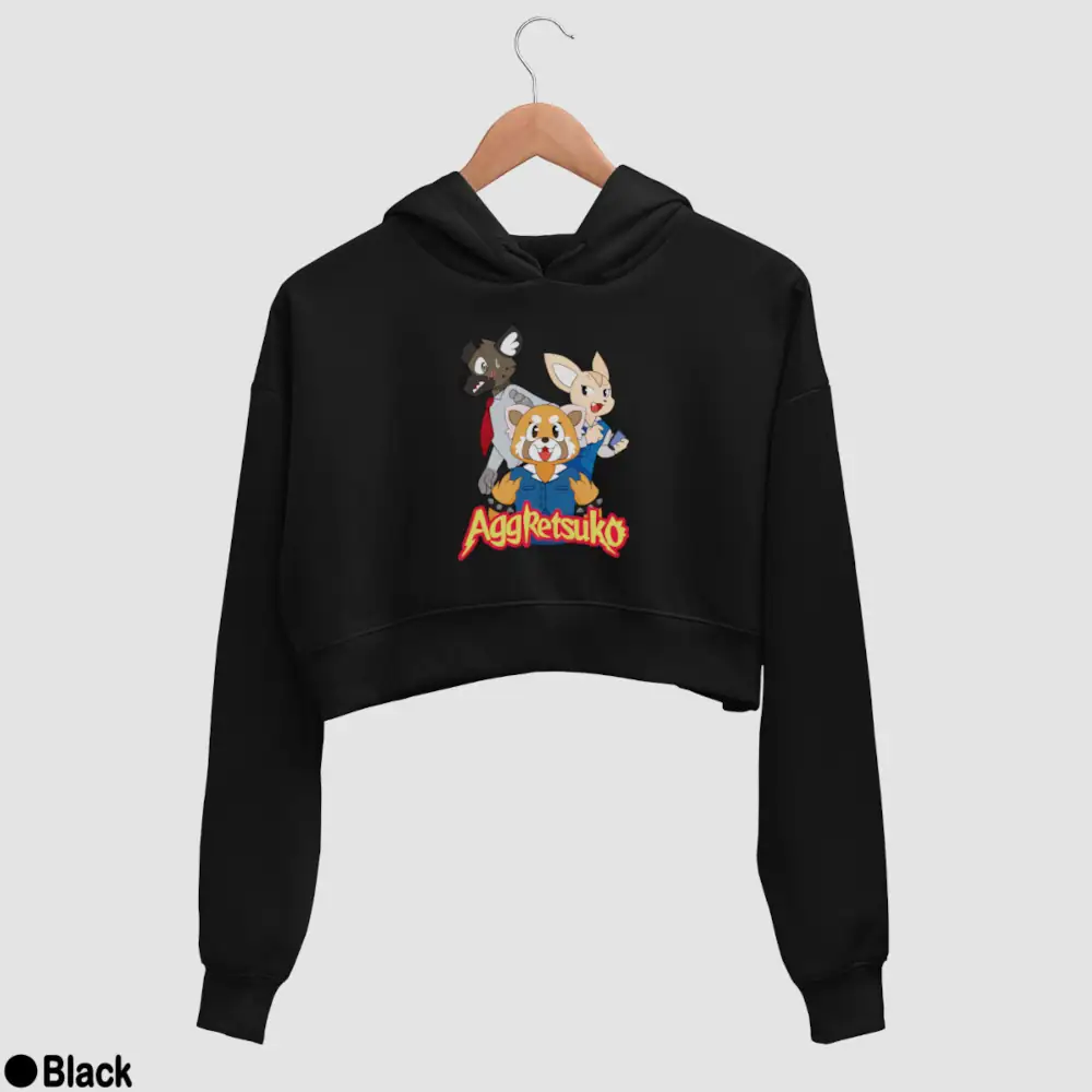 Aggressive Retsuko Aggretsuko Women’s Crop Hoodie - Image 2