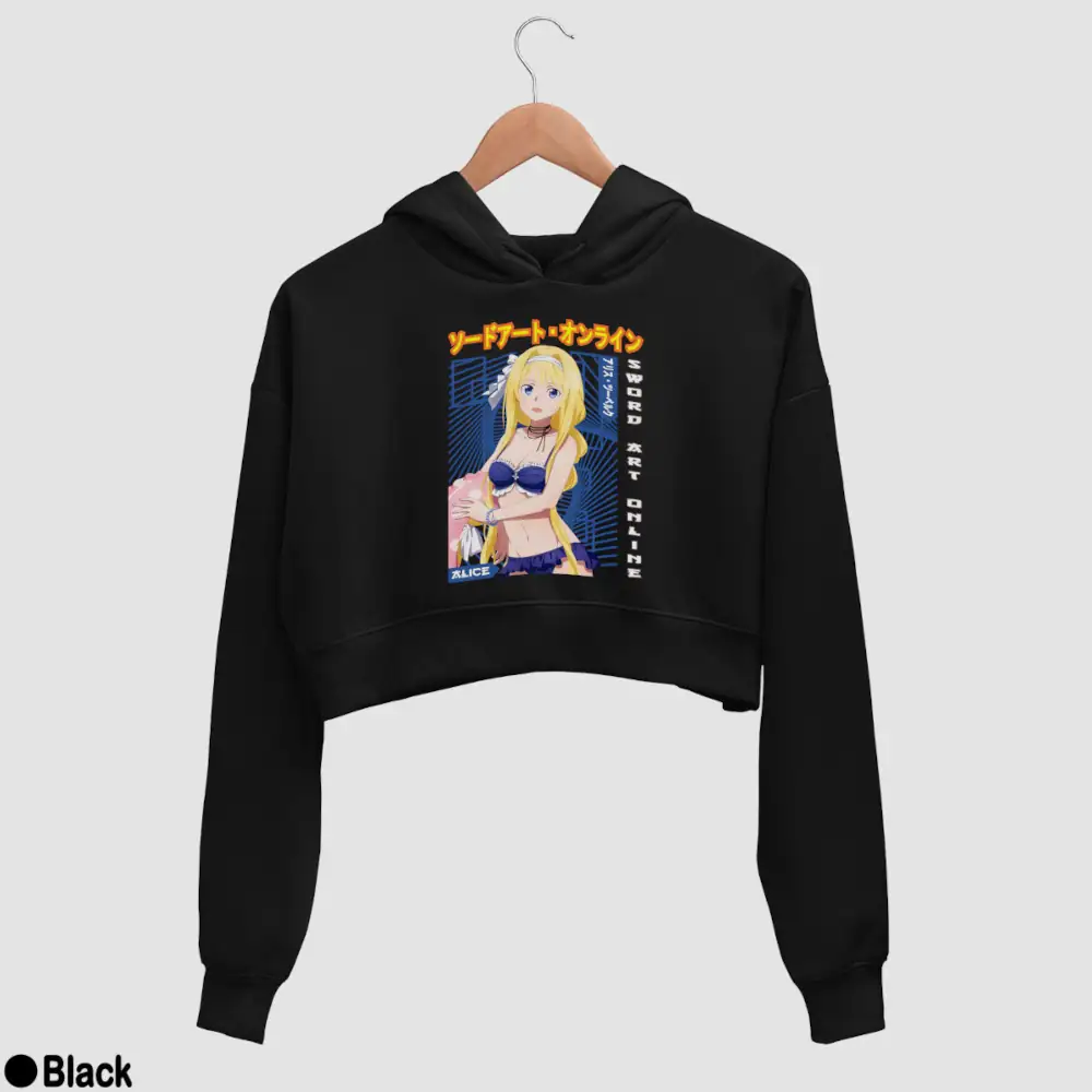 Alice Zuberg Women’s Crop Hoodie