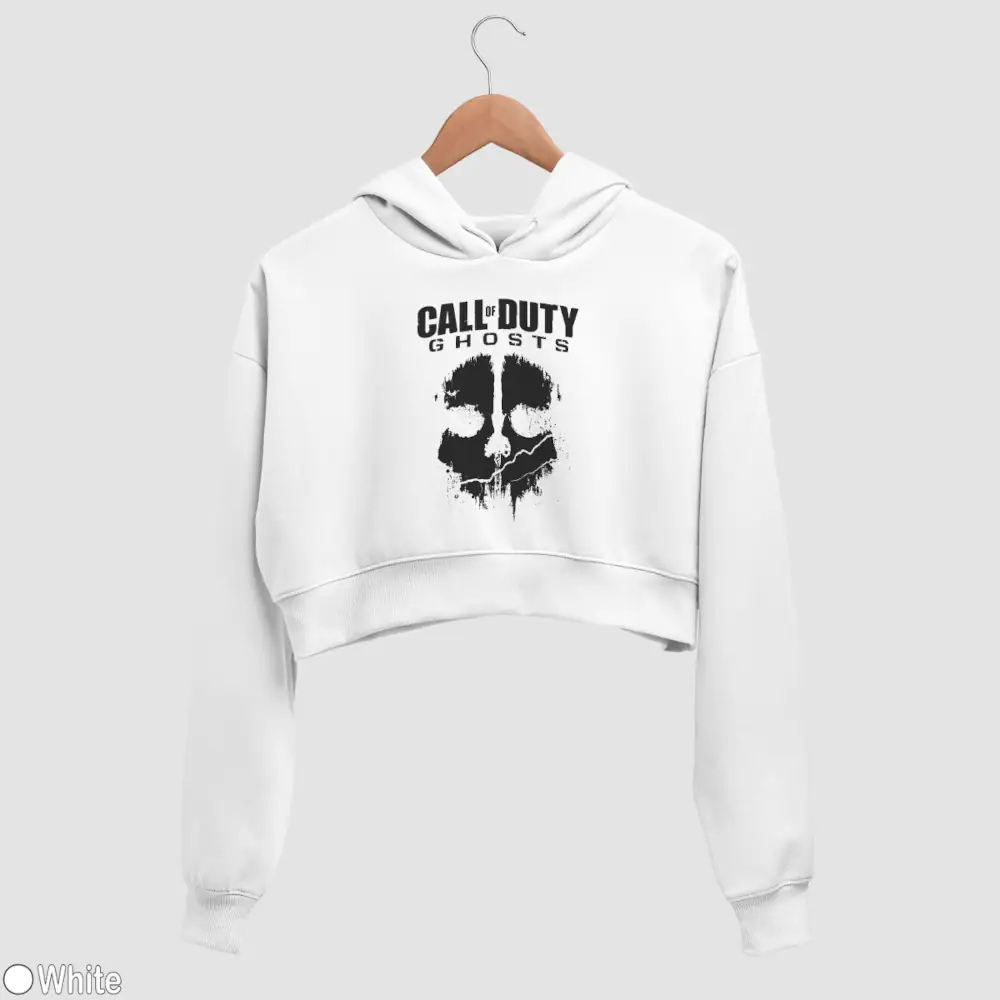 Call of Duty Ghosts Women’s Crop Hoodie - Image 2