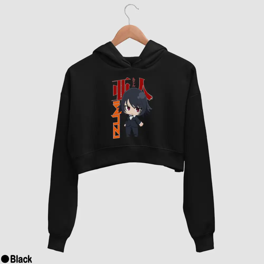 Chibi Izumi Shimomura Women’s Crop Hoodie - Image 2