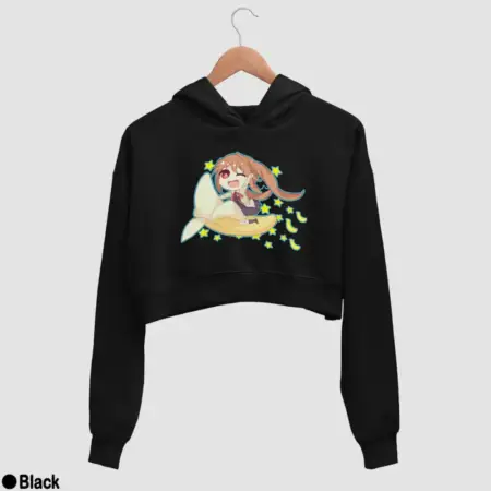 Chibi Yoshiko Hanabatake Women’s Crop Hoodie