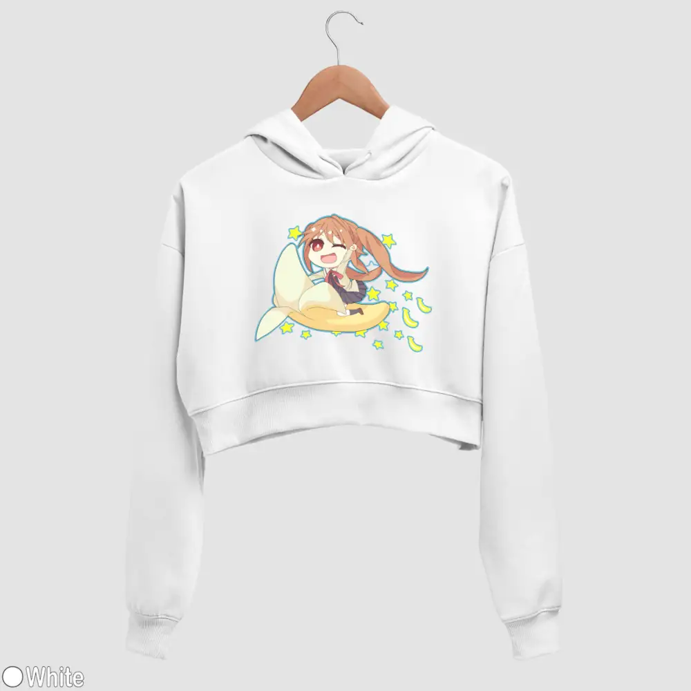 Chibi Yoshiko Hanabatake Women’s Crop Hoodie - Image 2