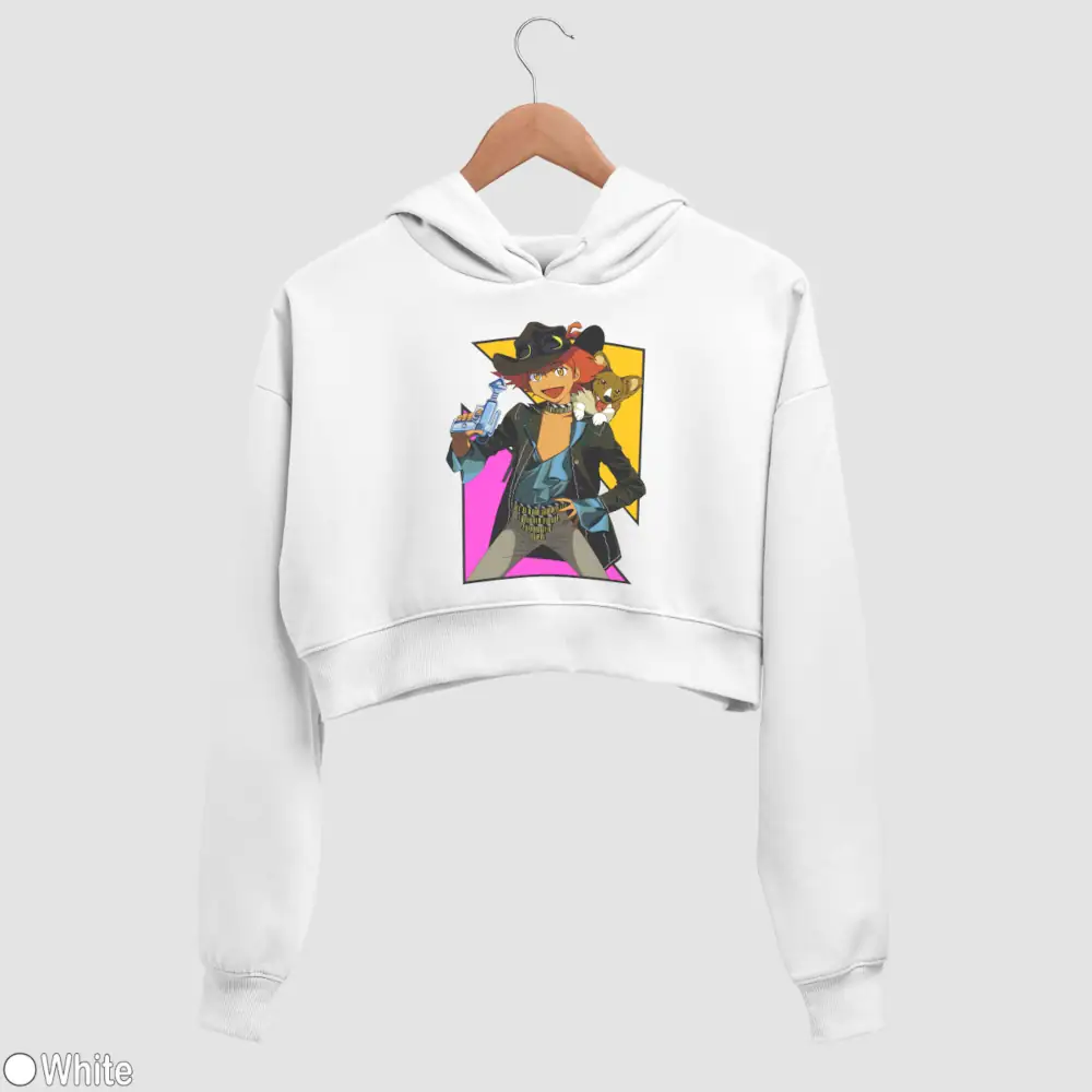 Edward and Ein Women’s Crop Hoodie