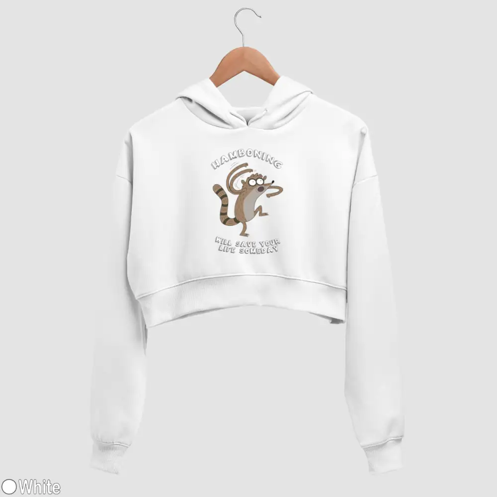 Hamboning Women’s Crop Hoodie - Image 2