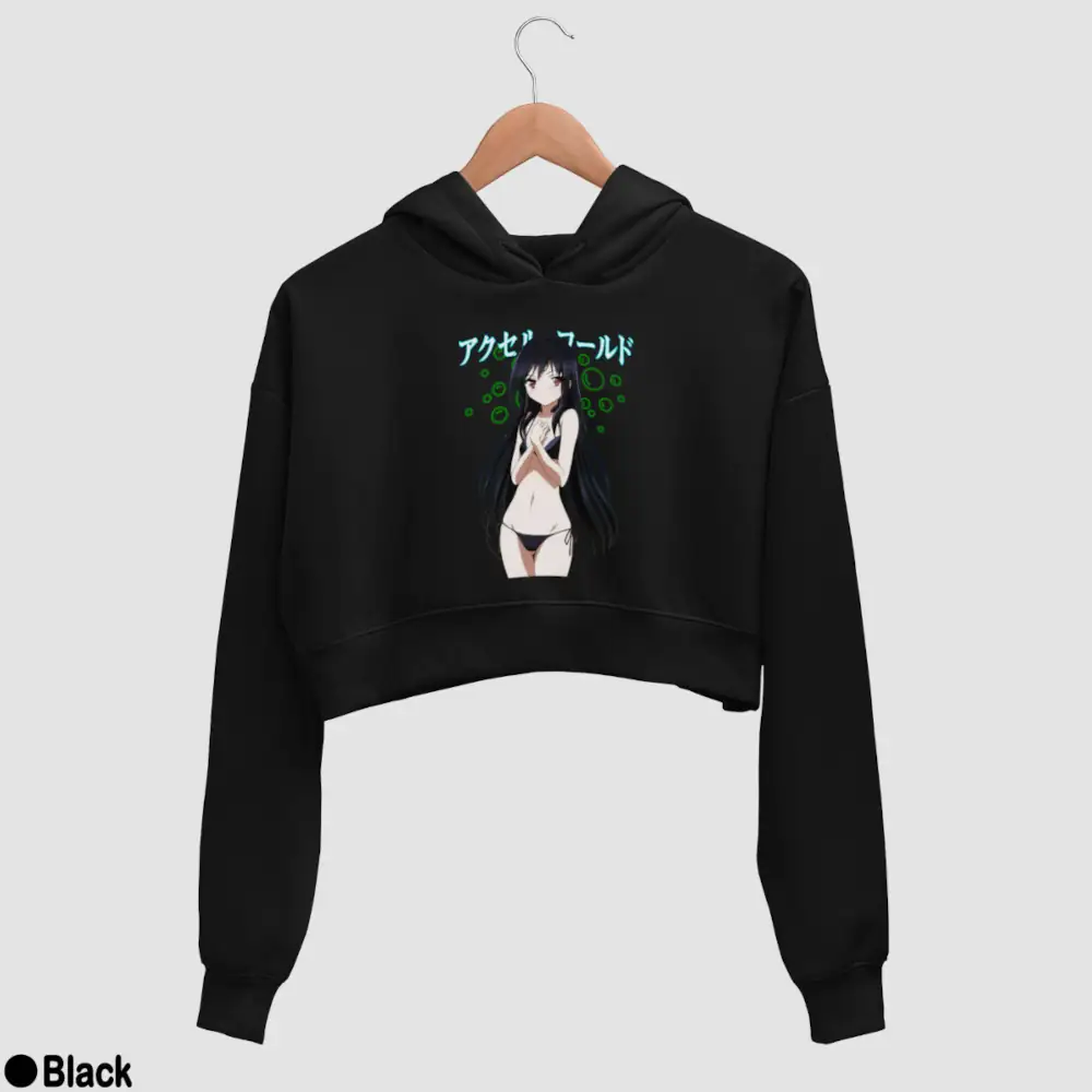 Kuroyukihime Women’s Crop Hoodie