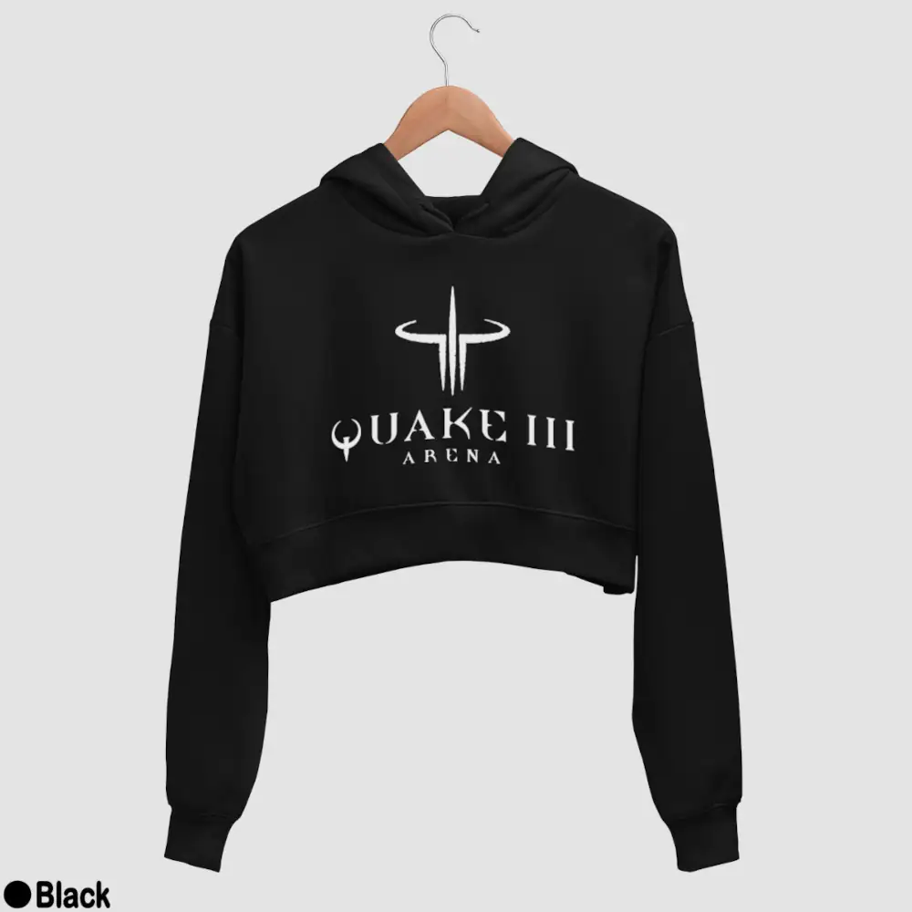 Quake III Arena Women’s Crop Hoodie - Image 2