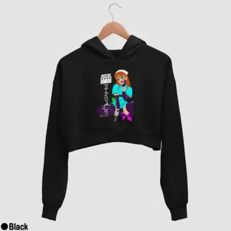 Senpai Naughty Nurse Women’s Crop Hoodie